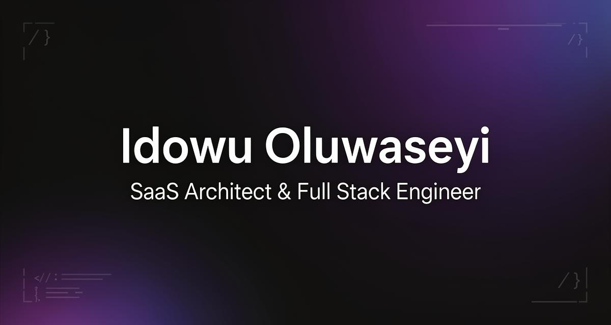 Full Stack Developer | SaaS & Web Applications Portfolio